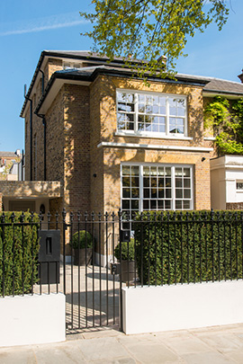 The exterior of 54 Bedford Gardens, Notting Hill, London