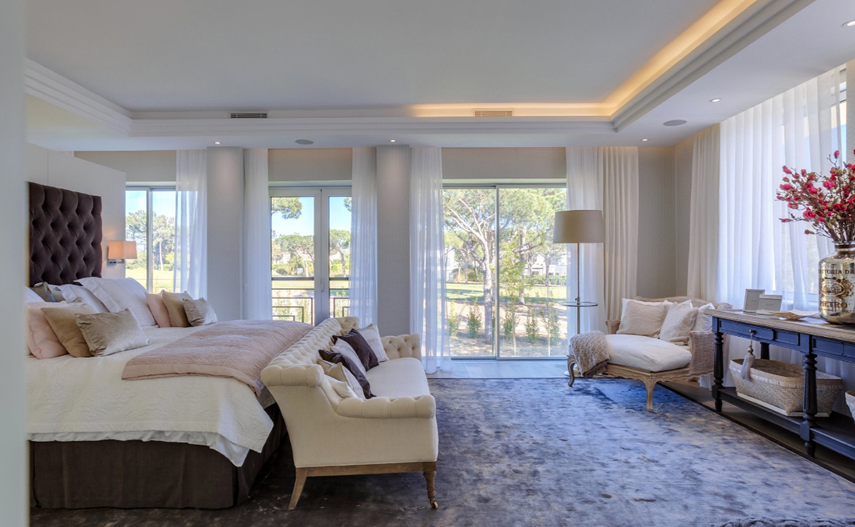 The Keys, Bel Air Villa, Portugal. Bedroom. Interior Design by Jarod Smith.