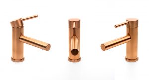 Here is an example of how to visually present a tap product, this is the JDL DB Monobloc Mixer tap DB1650 in Double Stone Steel PVD coloured stainless steel Copper Brush. These images have a plain background and the tap is shown in its entirety from different angles.