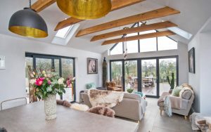 Living room extension to detached family home – Worcester